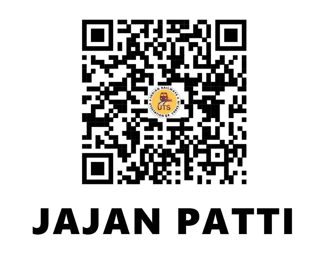 UTS QR Code for JAJAN PATTI - JJA (WC - UTTAR PRADESH)